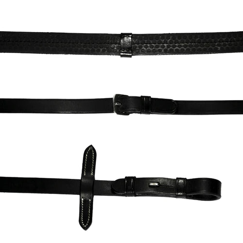 Leather & Rubber Grip Reins (Flat)