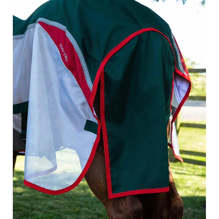 Buster Stay-Dry Super Lite Fly Rug with Surcingles - Green/6'9"