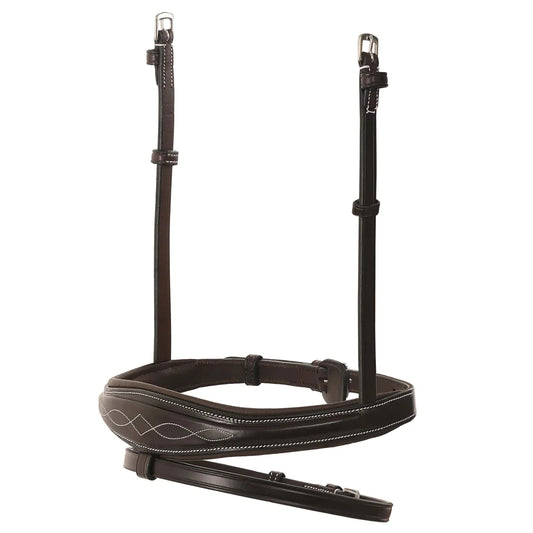 Fancy Stitch Padded Wave Hanoverian Noseband