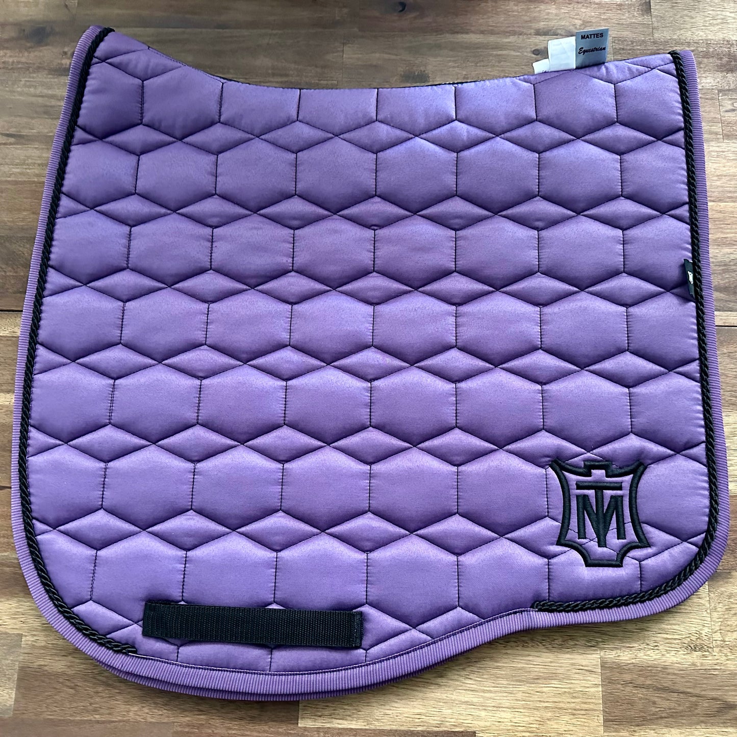 Violet/Black Quilt Sheen Saddle Pad - Eurofit/Large Size