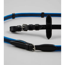 Load image into Gallery viewer, Mineo Pony Continental Reins Black/Blue