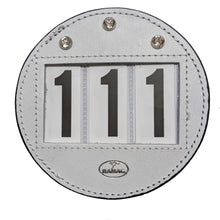 Load image into Gallery viewer, Round Leather Saddle Cloth Number Holders (Pair)