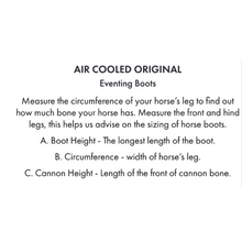 Load image into Gallery viewer, Air Cooled Original Eventing Boots - Front
