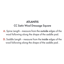 Load image into Gallery viewer, Atlantis Close Contact Satin Wool Dressage Square