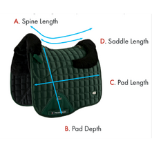 Load image into Gallery viewer, Atlantis Close Contact Satin Wool Dressage Square