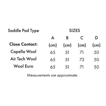 Load image into Gallery viewer, Close Contact Airtechnology Shockproof Wool Saddle Pad - GP/Jump Square