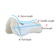 Load image into Gallery viewer, Merino Wool Saddle Pad - Half Pad