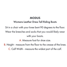 Load image into Gallery viewer, Modus Women's Leather Field Tall Riding Boots