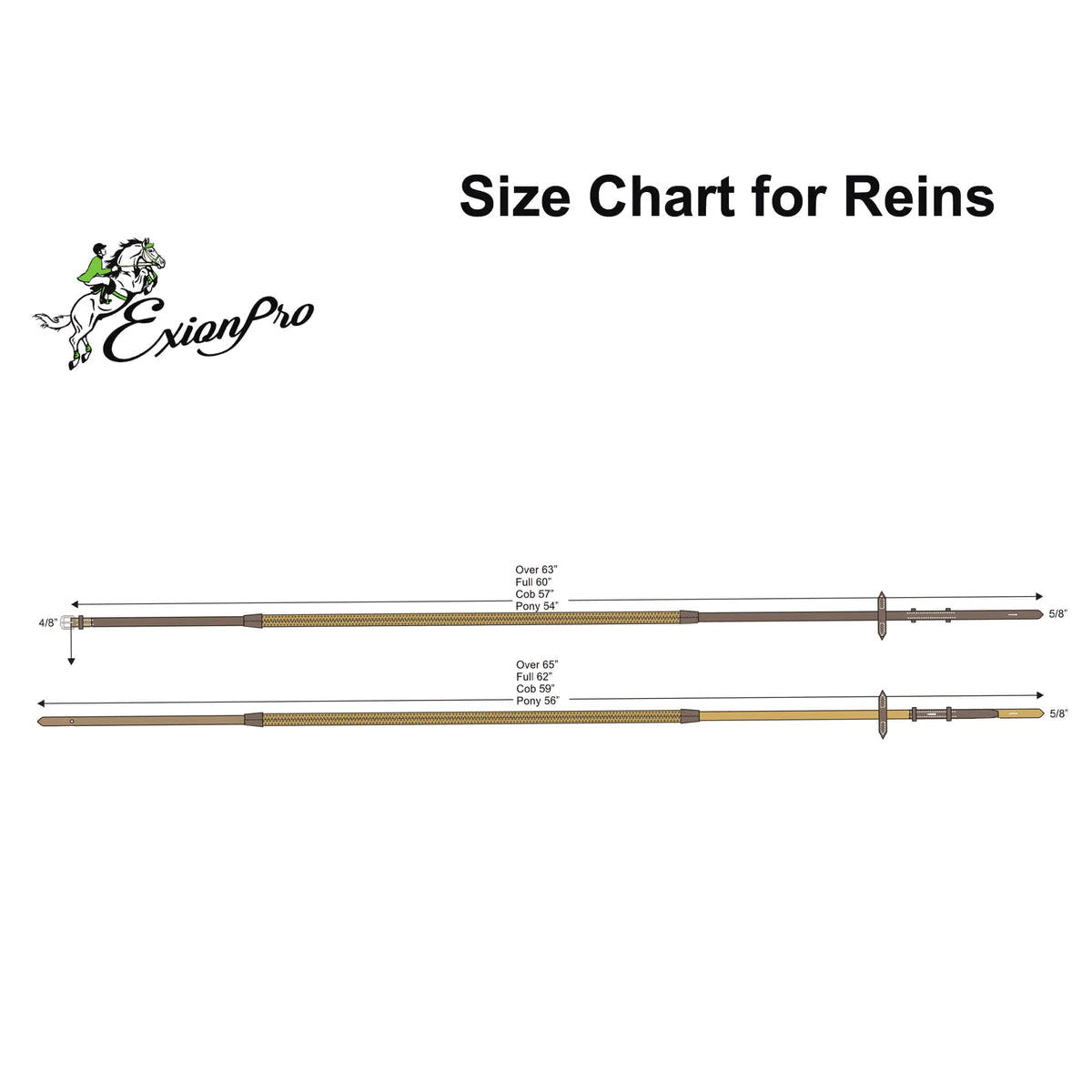 Rainbow Colour Rubber Reins