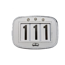 Load image into Gallery viewer, Leather Saddle Cloth Number Holders (Pair)