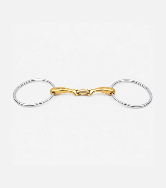 Aurion Large Loose Ring Double Jointed Snaffle with Lozenge