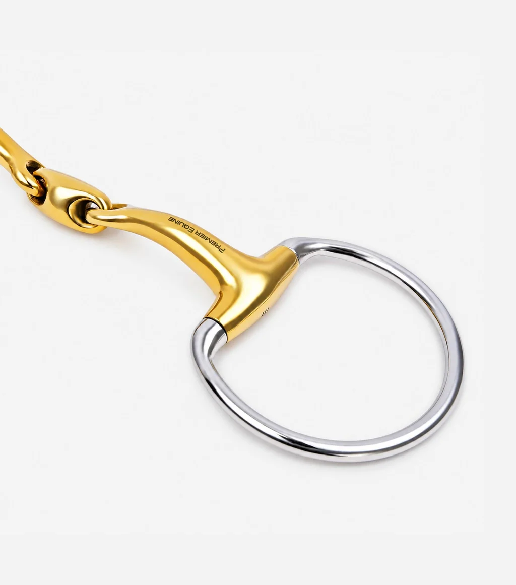 Aurion Eggbutt Ring Double Jointed Snaffle with Lozenge