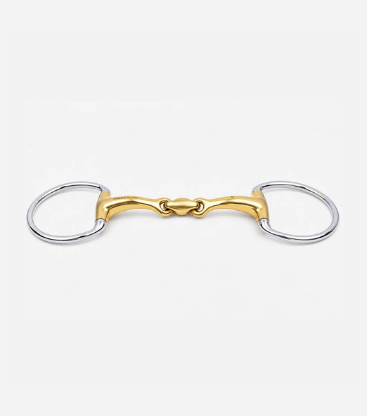 Aurion Eggbutt Ring Double Jointed Snaffle with Lozenge
