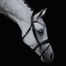Load image into Gallery viewer, Abigail Black Italian Leather Bridle (No reins)