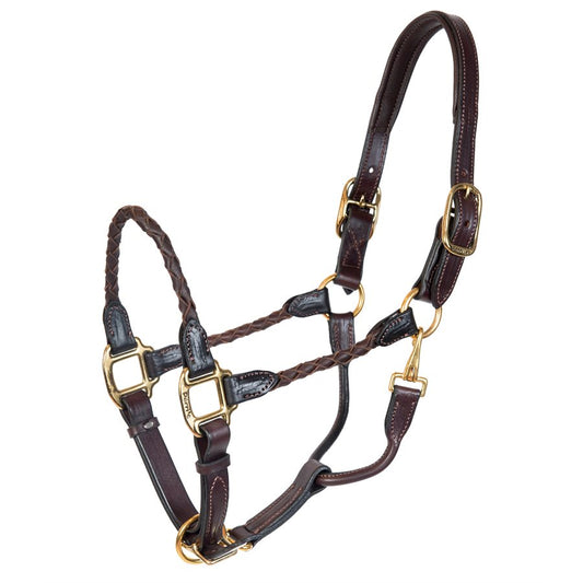 Braided Leather Halter