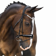 Load image into Gallery viewer, Amie Rolled Italian Leather Bridle (Hanoverian) (No reins)