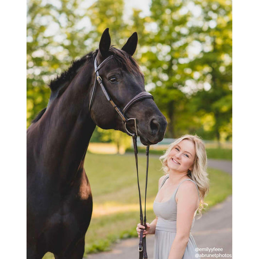 Fancy Stitch Padded Wave Cavesson Bridle