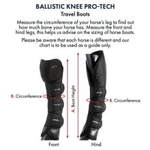 Load image into Gallery viewer, Ballistic Knee Pro-Tech Horse Travel Boots
