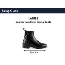 Load image into Gallery viewer, Milton Ladies Leather Paddock Boots
