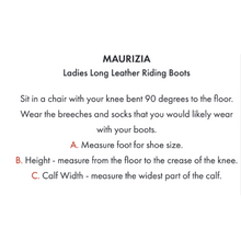 Load image into Gallery viewer, Maurizia Ladies Lace Front Tall Leather Riding Boots