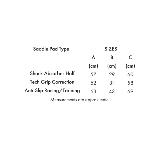 Tech Grip Pro Anti-Slip Correctional Saddle Pad
