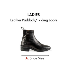 Loxley Ladies Leather Paddock/Riding Boots