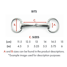 Load image into Gallery viewer, Brass Alloy Training Snaffle Bit with Lozenge