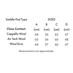 Capella Close Contact Merino Wool Dressage Square