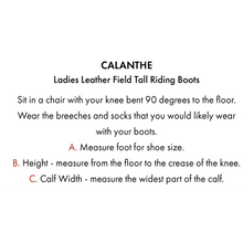 Load image into Gallery viewer, Calanthe Ladies Leather Field Tall Riding Boot