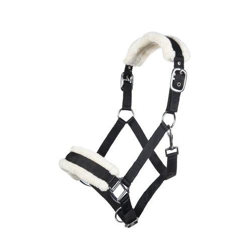 Black Nylon Padded Halter