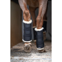 Load image into Gallery viewer, Black/Natural E.A Mattes Stable Boots (Set of 4) - IN STOCK