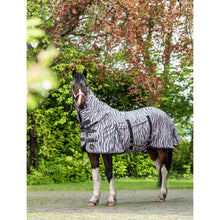Load image into Gallery viewer, Rose Zebra Fly Rug with neck