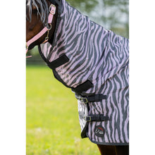 Load image into Gallery viewer, Rose Zebra Fly Rug with neck