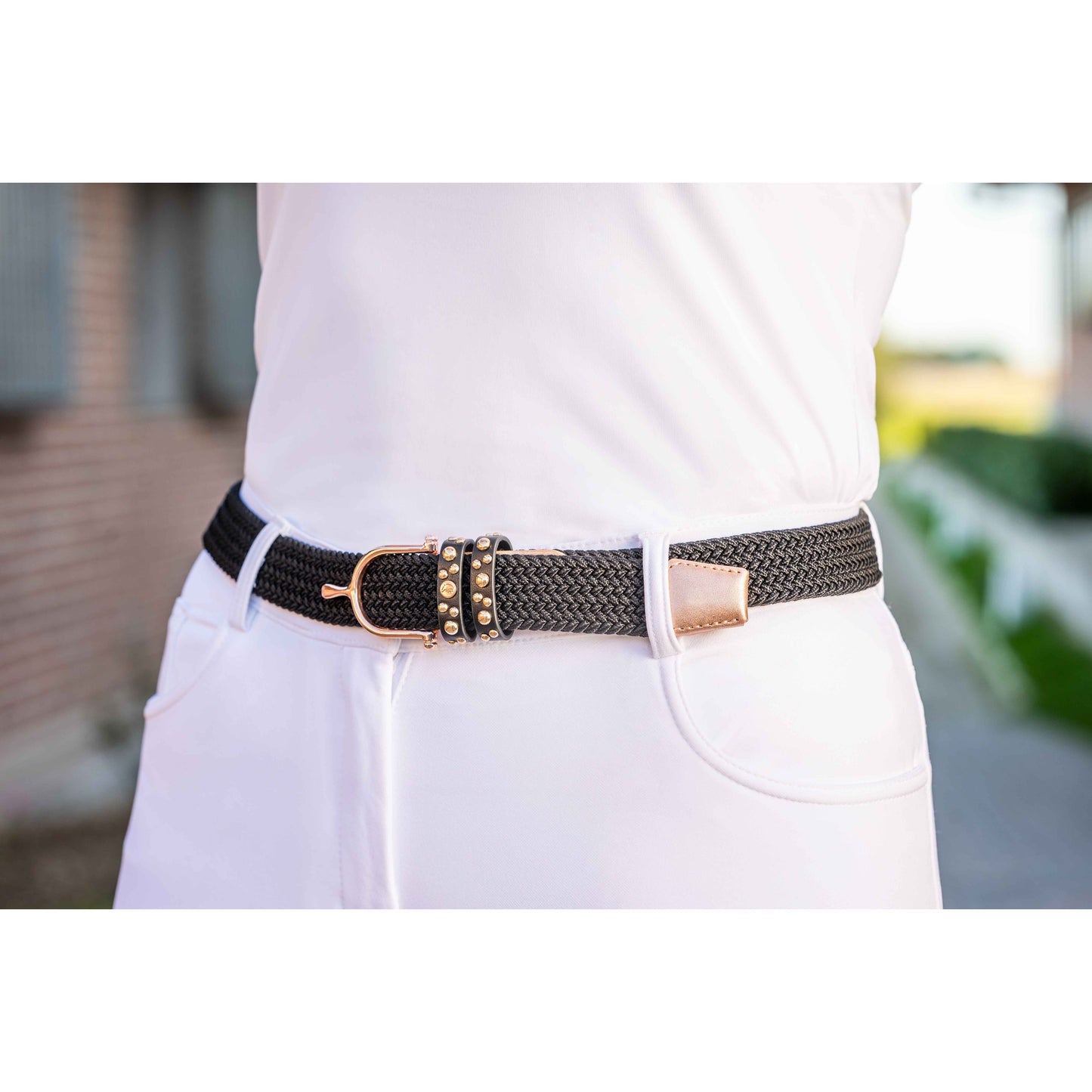 Rose Gold Glamour Elastic Belt
