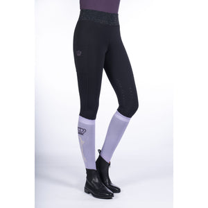 Lavender Bay Silicone Knee Patch Riding Leggings