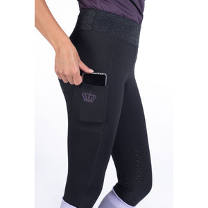 Lavender Bay Silicone Knee Patch Riding Leggings