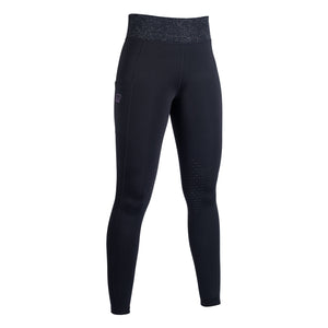 Lavender Bay Silicone Knee Patch Riding Leggings