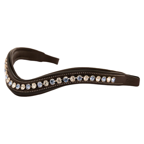 Blue/White Crystal Browband