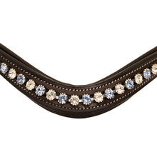 Load image into Gallery viewer, Blue/White Crystal Browband