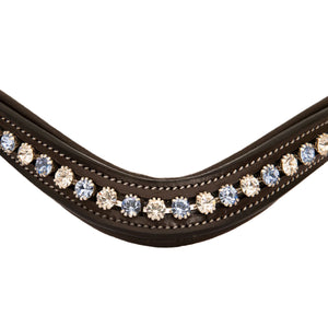 Blue/White Crystal Browband