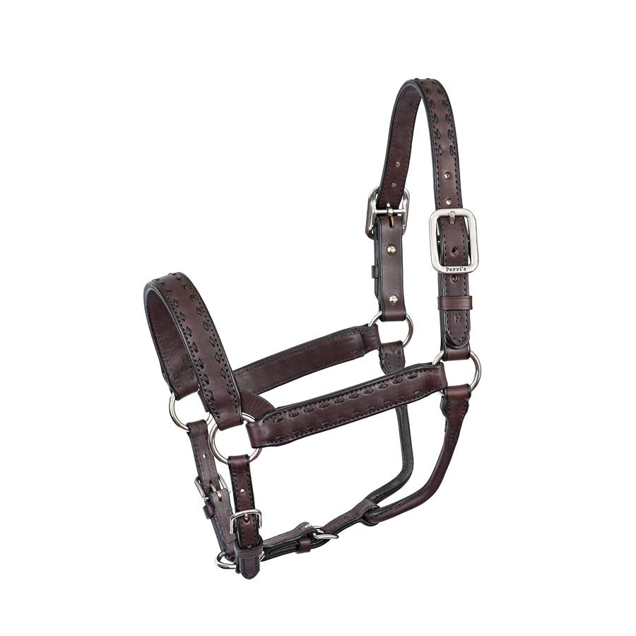 Buck Stitch Leather Halter