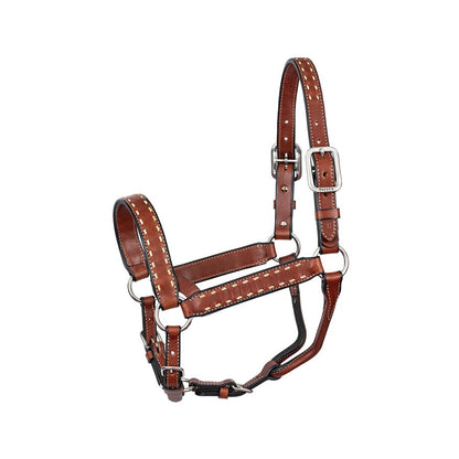 Buck Stitch Leather Halter