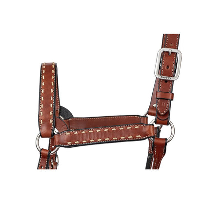 Buck Stitch Leather Halter