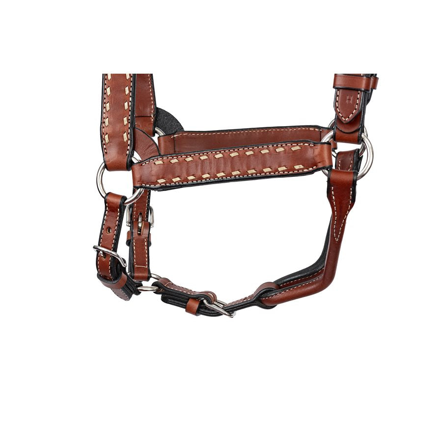 Buck Stitch Leather Halter
