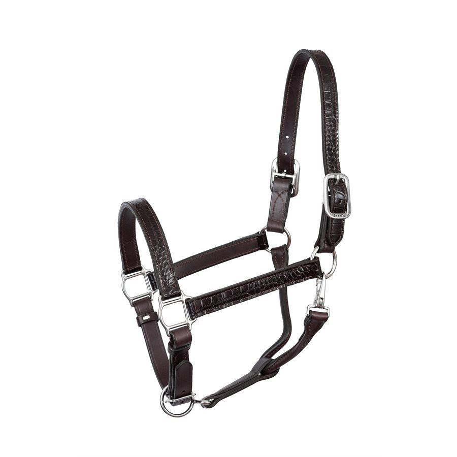 English Croc Leather Halter