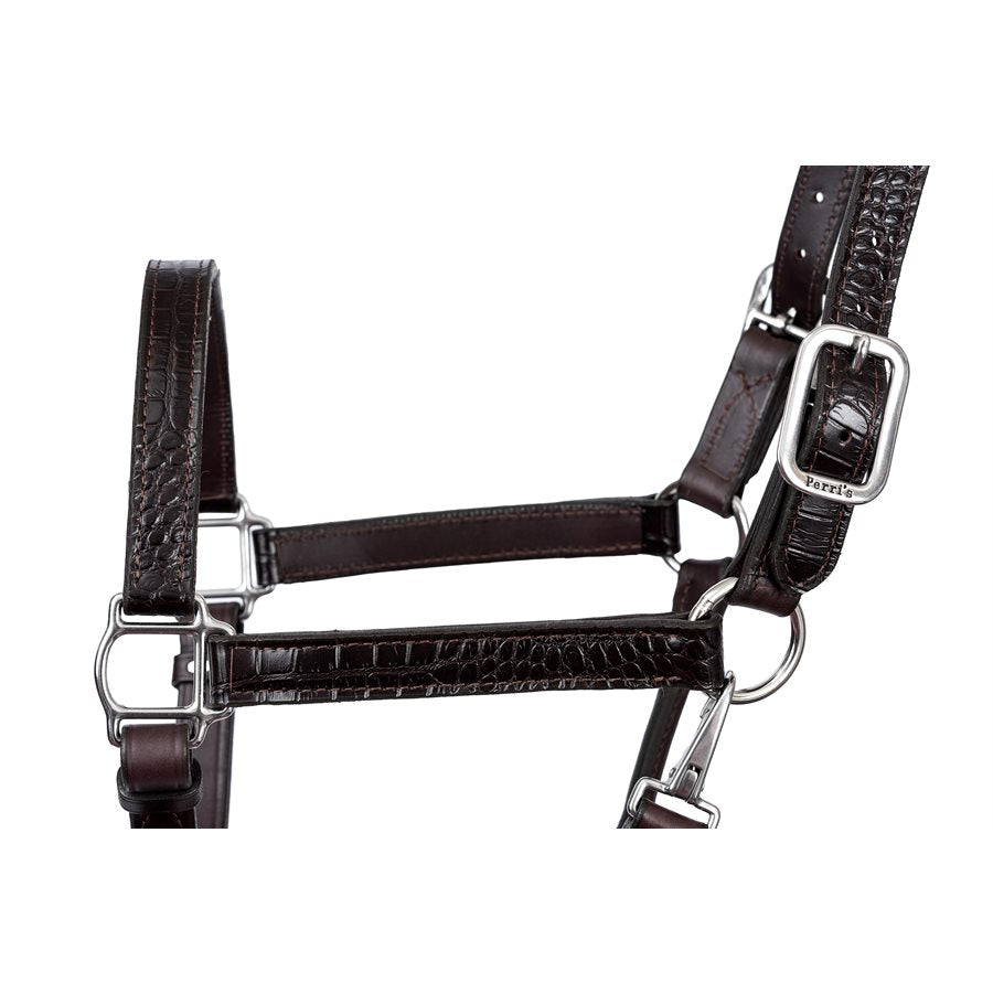 English Croc Leather Halter