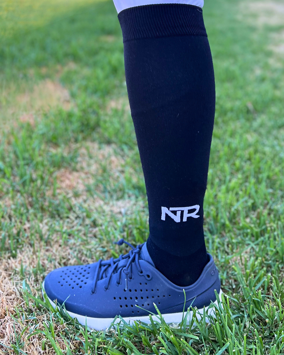 Navy Knee High Riding Socks - Ride More, Worry Less