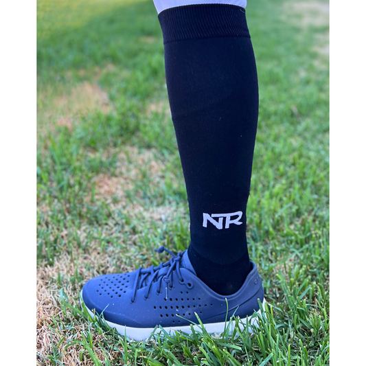 Navy Knee High Riding Socks - Ride More, Worry Less
