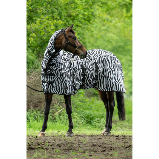 Zebra Fly Rug with neck