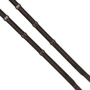 Havana Brown Rubberised Reins with stoppers